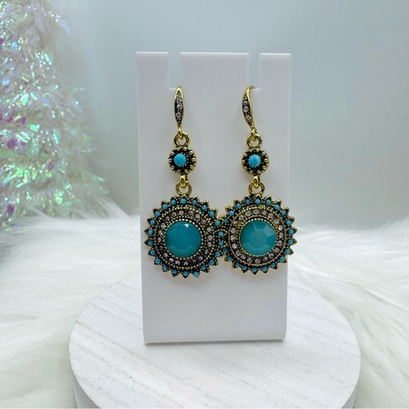 Classic Retro Sun Shaped Bohemian long Earrings - Picture 1 of 3